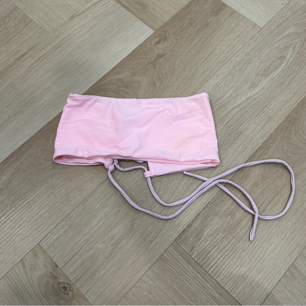 Pink bikini top